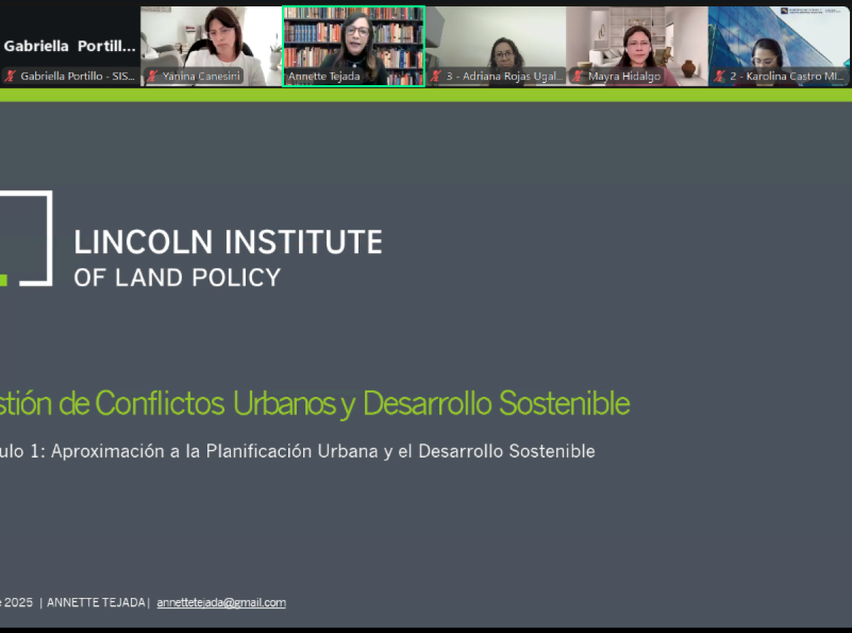 Lanzamos el curso “Gestión de conflictos urbanos y desarrollo sostenible”.