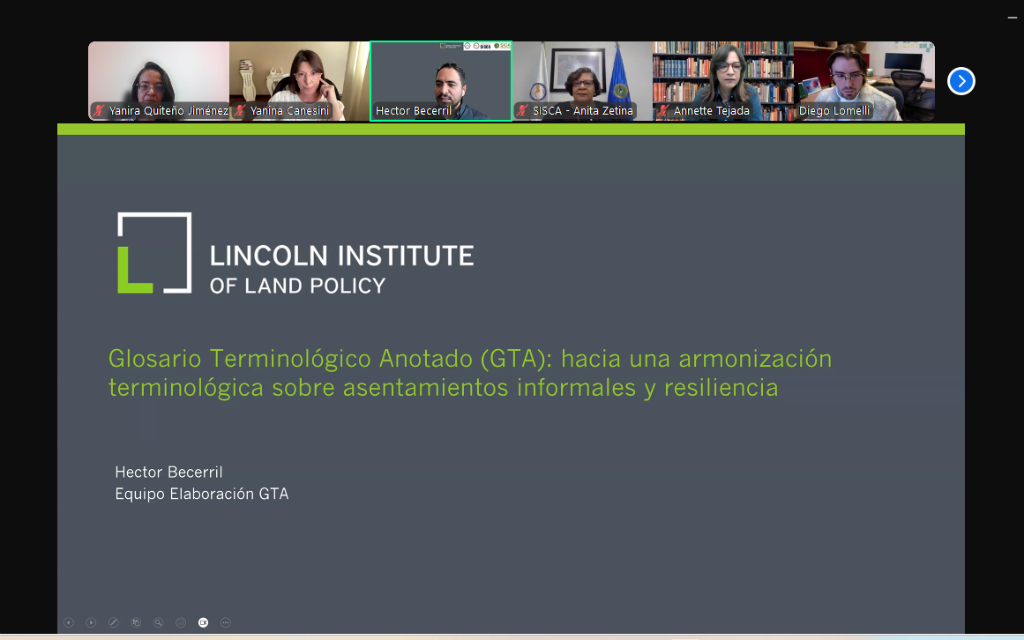 Iniciamos el ciclo de webinarios sobre asentamientos informales en la región SICA.