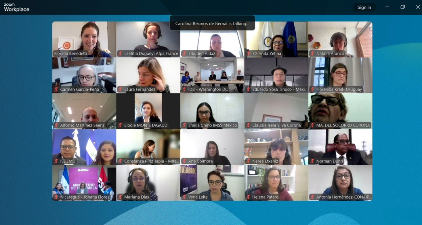 Seguimos avanzando en la promoción de acciones en favor del cuidado de larga duración.